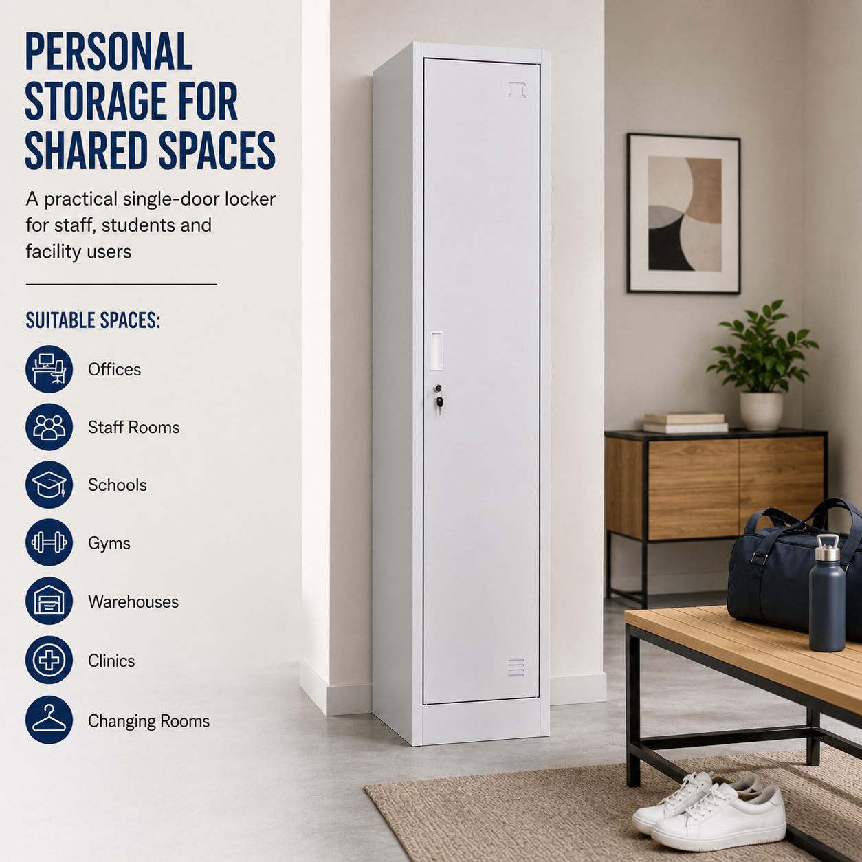 TreeJar Single door locker Skyland STEL  SSL-1 - view 3